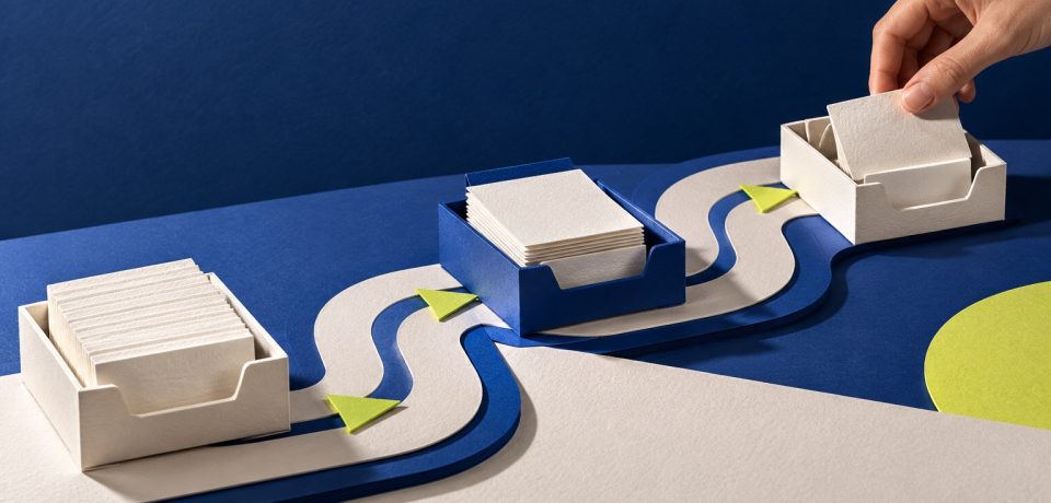 Automatización de procesos — imagen editorial ilustrativa